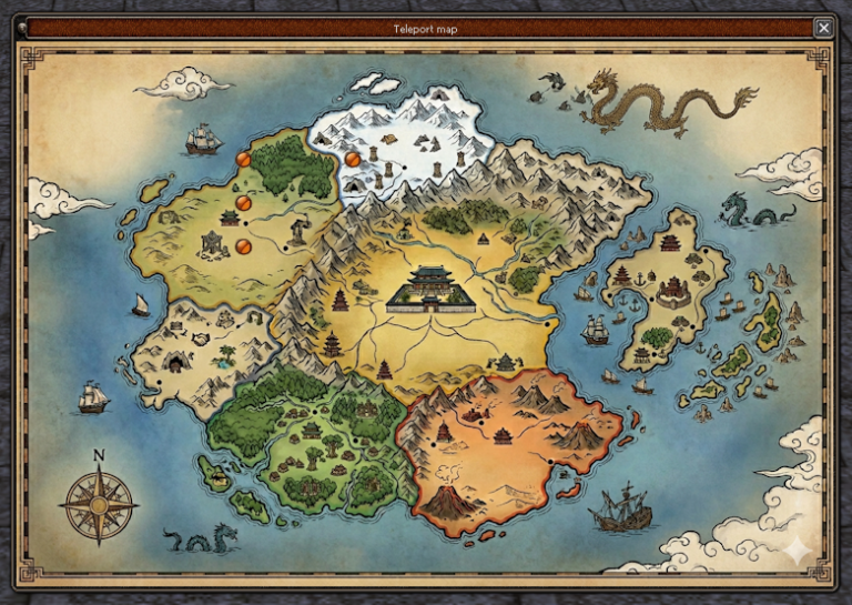 Mapa teleportacji